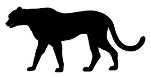 Lion Silhouette v6  Decal Sticker 