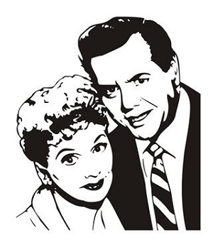 Lucy and Desi Decal Sticker 