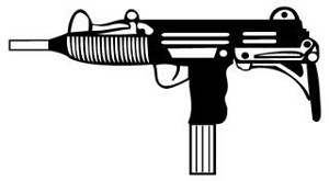 Mac 10 Decal Sticker 