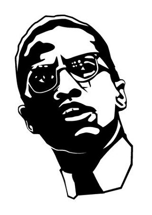 Malcolm X Decal Sticker 