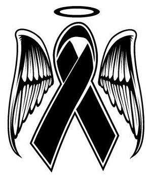 Memorial Ribbon Decal Sticker 