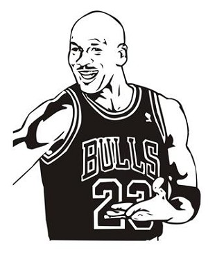 Michael Jordan Decal Sticker 