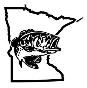 Minnesota Bass Fishing Decal Sticker 