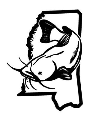 Mississippi Catfish v2 Decal Sticker 