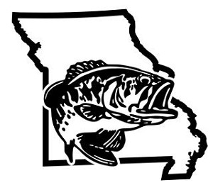 Missouri Bass Fishing Decal Sticker 