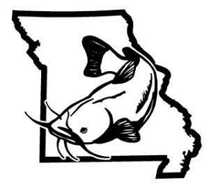 Missouri Catfish v2 Decal Sticker 