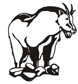 Mountain Goat Decal Sticker 