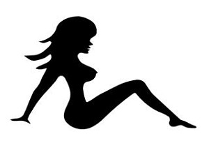 Mud Flap Girl v2 Decal Sticker 