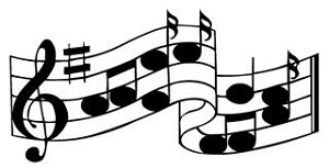 Music Notes v4 Decal Sticker 