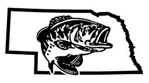 Nebraska Bass Fishing Decal Sticker 