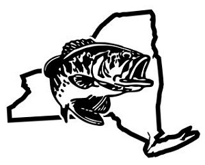 New York Bass Fishing Decal Sticker 