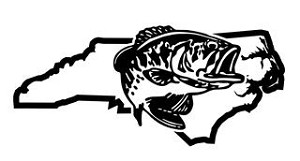 North Carolina Bass Fishing Decal Sticker 
