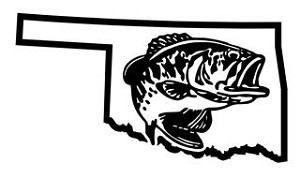 Oklahoma Bass Fishing Decal Sticker 