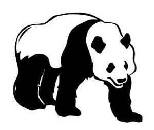 Panda Bear v1 Decal Sticker 
