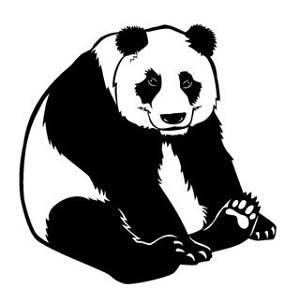 Panda Bear v2 Decal Sticker 