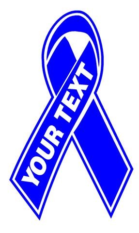 Personalized Ribbon Decal Sticker 