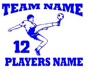 Personalized Soccer v1 Decal Sticker 