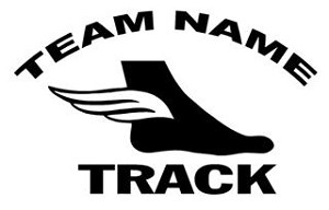 Personalized Track v1 Decal Sticker 
