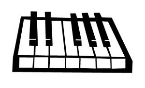 Piano Keys Decal Sticker 