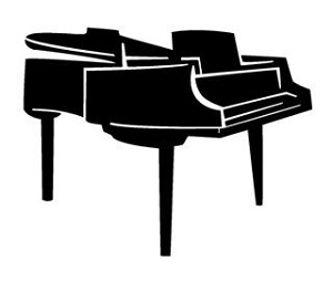 Piano Decal Sticker 