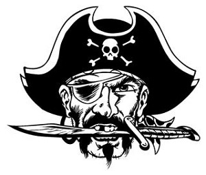 Pirate v8 Decal Sticker 