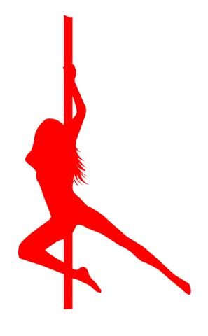 Pole Dancer v1 Decal Sticker 