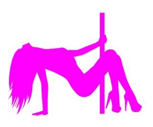 Pole Dancer v2 Decal Sticker 