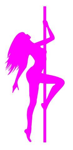 Pole Dancer v3 Decal Sticker 