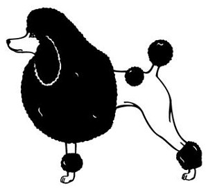 Poodle v1 Decal Sticker 