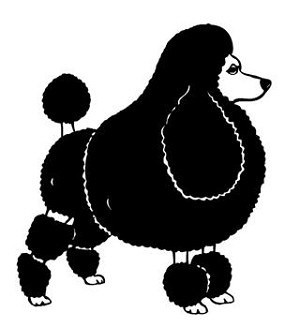 Poodle v3 Decal Sticker 