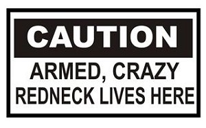 Redneck Lives Here Decal Sticker 