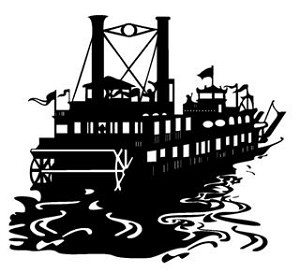 Riverboat Decal Sticker 