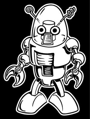 Robot Decal Sticker 
