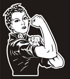 Rosie the Riveter v3 Decal Sticker 