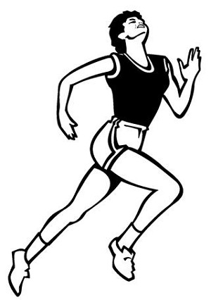 Runner Female v1 Decal Sticker 