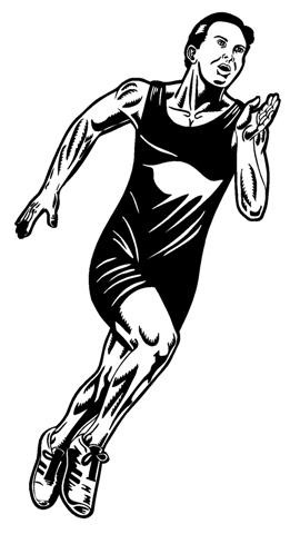 Runner Male v1 Decal Sticker 