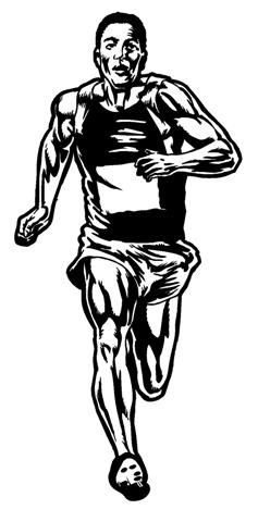 Runner Male v2 Decal Sticker 