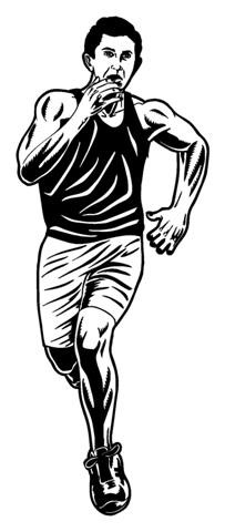 Runner Male v3 Decal Sticker 