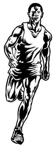 Runner Male v4 Decal Sticker 