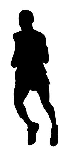 Runner Silhouette v6 Decal Sticker 
