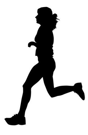 Runner Silhouette v7 Decal Sticker 