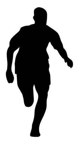Runner Silhouette v8 Decal Sticker 