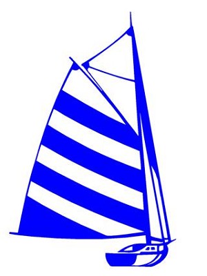 Sailboat v8 Decal Sticker 