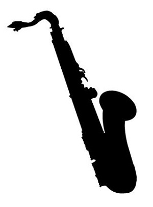 Saxophone Decal Sticker 