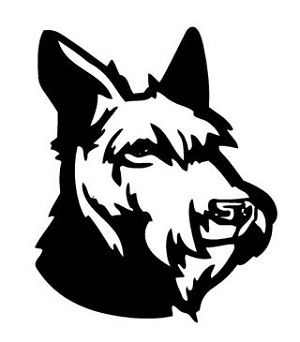 Schnauzer Head v2 Decal Sticker 