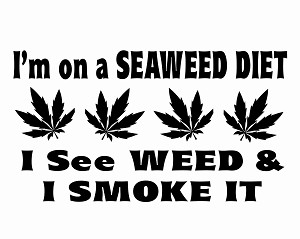 Seaweed Diet Decal Sticker 