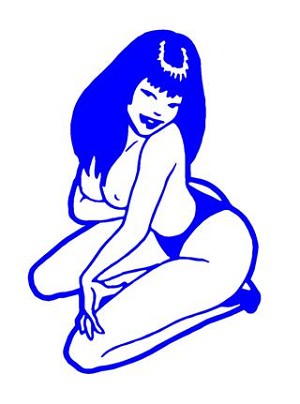 Sexy Girl Posing v1 Decal Sticker 