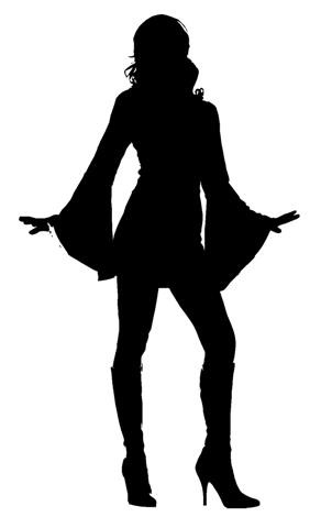 Sexy Girl Silhouette v11 Decal Sticker 