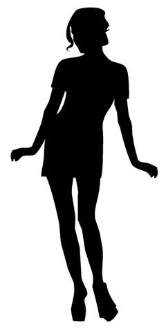 Sexy Girl Silhouette v12 Decal Sticker 
