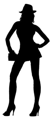 Sexy Girl Silhouette v14 Decal Sticker 